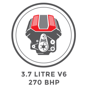 3.7 Litre V6 Engine, Producing 270 BHP!